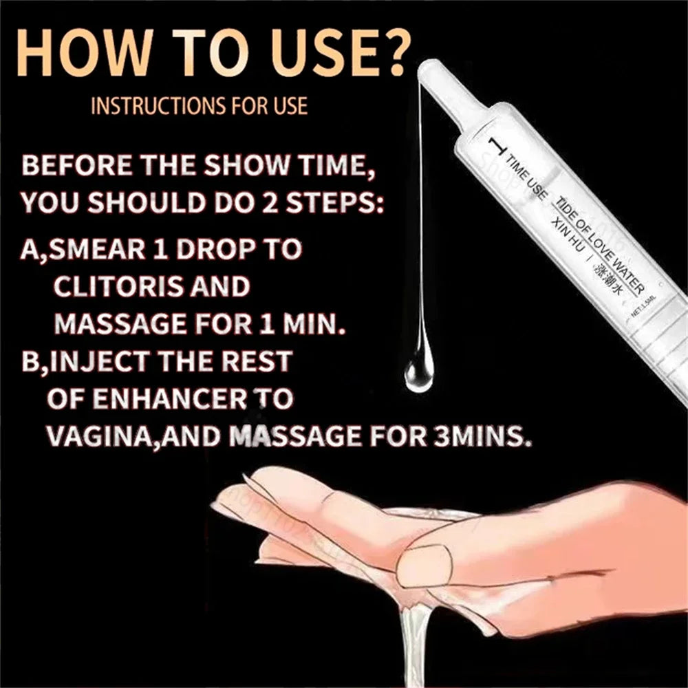 Female Orgasm Gel Squirting Gel High Tide Lube Sex Female Enhance Pleasure Climax Orgasmic Personal Sexual Lubricant Sex Product