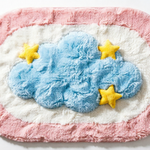 Haven Luma faux wool shower floor rug with soft texture