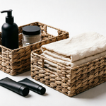Haven Luma natural seagrass storage basket for bathroom and home