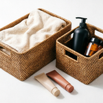 Haven Luma seagrass woven storage basket for home organization