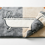 Haven Luma soft faux wool bathroom mat for shower floor