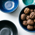 Haven Luma white fruit bowl for kitchen counter and tabletop