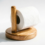 Haven Luma bamboo wooden paper towel stand for countertop use
